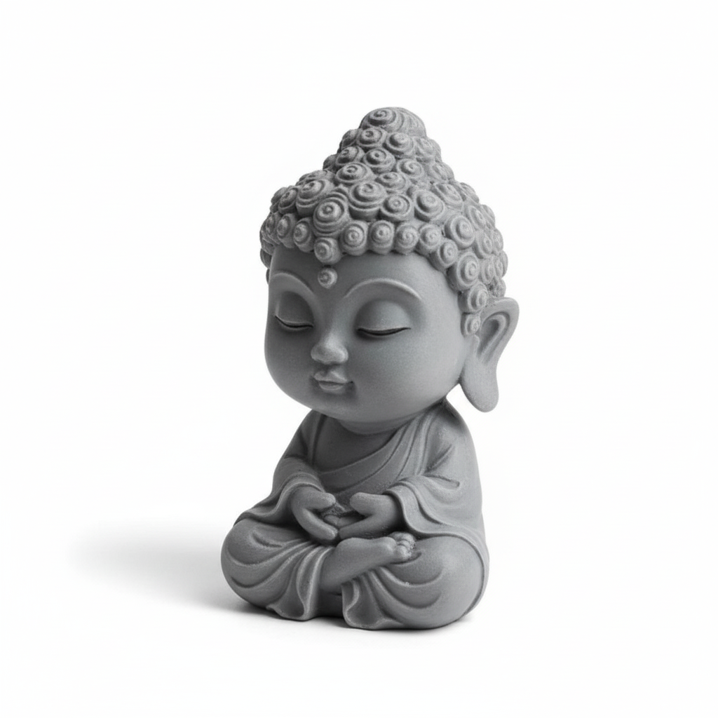 Serene Baby Buddha Meditating Statue