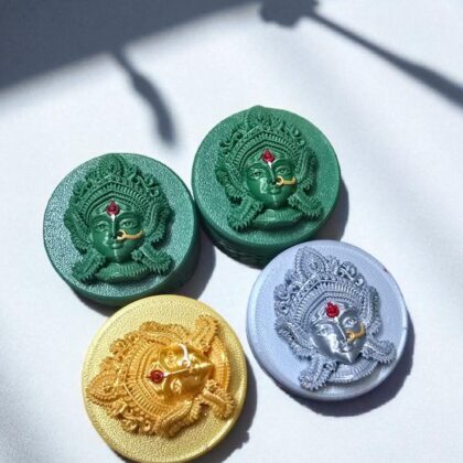 Traditional Devi Face Embossed Kunguma Chimil